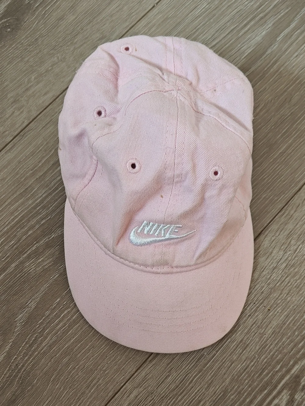 Kids Infant Nike Light Pink Baseball Cap with White Swoosh